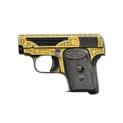 GOLD DAMASCENE "BUFFALO" SPANISH SEMI AUTO