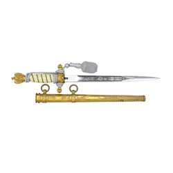 WWII GERMAN NAVAL OFFICERS DAGGER.