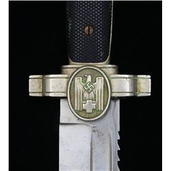 WWII GERMAN ENLISTED RED CROSS DAGGER.