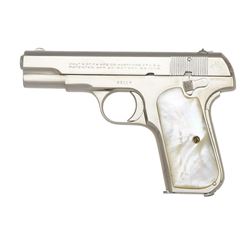 COLT 1908 MODEL M HAMMERLESS SEMI AUTO PISTOL.