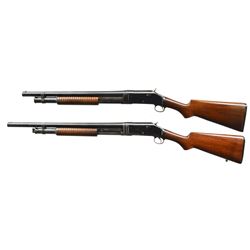 WINCHESTER 1897 RIOT STYLE PUMP SHOTGUNS.