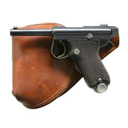 JAPANESE TGE “BABY” NAMBU SEMI AUTO PISTOL WITH ORIGINAL HOLSTER.