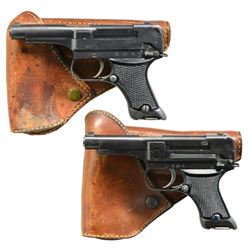2 NAGOYA NAMBU TYPE 94 SEMI-AUTO PISTOLS.