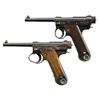Image 1 : 2 JAPANESE NAMBU TYPE 14 SEMI AUTO PISTOLS.