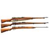 Image 1 : 3 UNUSUAL BOLT ACTION JAPANESE MILITARY RIFLES.