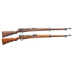 2 JAPANESE WWII TYPE 38 TRAINER RIFLES.
