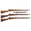 Image 1 : 3 JAPANESE WWII TYPE 99 BOLT ACTION RIFLES.