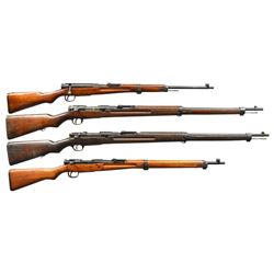 4 JAPANESE BOLT ACTION MILITARY RIFLES OF VARIOUS