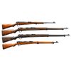 Image 1 : 4 JAPANESE BOLT ACTION MILITARY RIFLES OF VARIOUS