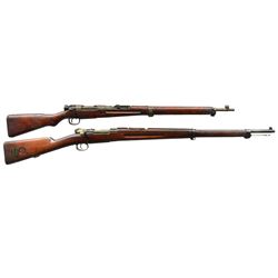 2 MILITARY BOLT ACTION RIFLES.