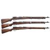 Image 1 : 3 JAPANESE WWII TYPE 99 BOLT ACTION RIFLES.