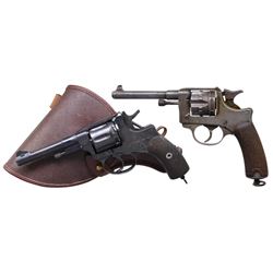 2 DA REVOLVERS; FRENCH MODEL 1892 & RUSSIAN 1895.