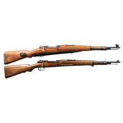 2 EUROPEAN MILITARY BOLT ACTION RIFLES.
