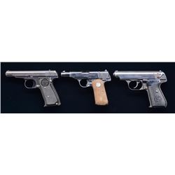 3 SEMI-AUTO PISTOLS, REMINGTON 51, WALTHER 4, J.P.