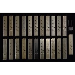 23 ORIGINAL UZI SMG 25 RD. MAGS; PARTS KIT &