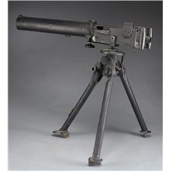 REPLICA WATER COOLED MACHINE GUN DISPLAY.