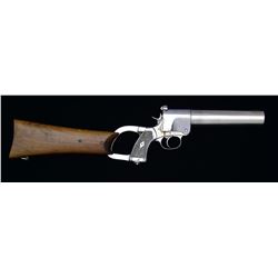 FEDERAL LABORATORIES NO. 1 MARK I FLARE PISTOL W/ STOCK.