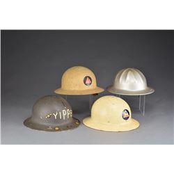 7 HELMETS, 1 LINER & 1 HARD HAT.