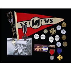 WWI & WWII GERMAN MEDALS, BADGES, TINNIES &