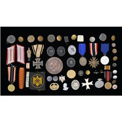 WWI & WWII GERMAN MEDALS, BADGES & VARIOUS