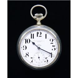 WW2 ERA US NAVY INSCRIBED POCKET WATCH THOUGHT TO