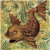 Image 1 : After William De Morgan, Ceramic Fish Tile Mural