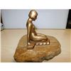 Image 3 : Art Deco Nude Spelter & Marble Sculpture