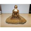 Image 4 : Art Deco Nude Spelter & Marble Sculpture