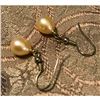Image 1 : Cultured Pearl & Sterling Silver Drop Earrings