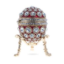 Round Crystals Royal Inspired Russian Trinket Jewel Box