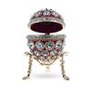 Image 2 : Round Crystals Royal Inspired Russian Trinket Jewel Box