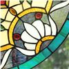 Image 4 : Green Dragonfly Stained Glass Hanging Window Panel