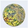 Image 1 : Mid-Century Modern Signed Enamel Tile Plate, Bust of a Woman