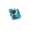 Image 2 : 16ct Blue Princess Cut Cubic Zirconia Diamond Simulant