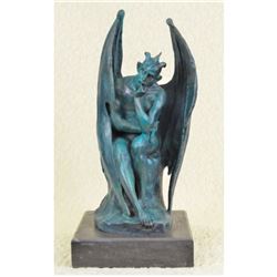 Fallen Angel, Devil Bronze Sculpture