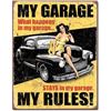 Image 1 : My Garage, My Rules Metal Sign