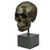 Image 1 : Skeleton Skull Bronze Sculpture