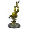 Image 3 : Gilt Bronze Leaping Frog Sculpture