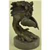 Image 2 : Bear With Fish Catch, Fishing Lodge Bronze Sculpture