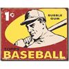 Image 1 : Topps Baseball BubbleGum Metal Pub Bar Sign