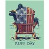 Image 1 : Ruff Day, Dogs & Beach Chair Metal Pub Bar Sign