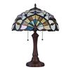 Image 2 : Tiffany Style Stained Glass Table Lamp