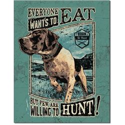 Hunting Dog Game Room Pub Bar Metal Sign