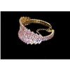 Image 3 : Iridescent Rhinestone & Golden Crystal Bracelet