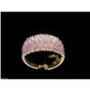 Image 4 : Iridescent Rhinestone & Golden Crystal Bracelet
