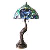 Image 2 : Tiffany-style Peacock Stained Glass Lamp