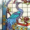 Image 4 : Tiffany Style Peacock Stained Glass Hanging Window Panel