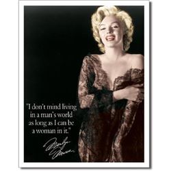 Marilyn Monroe, Man's World Metal Pub Bar Sign