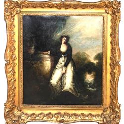 19thc Romantic Period Oil Painting