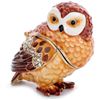 Image 1 : Little Golden Owl Trinket Jewel Box